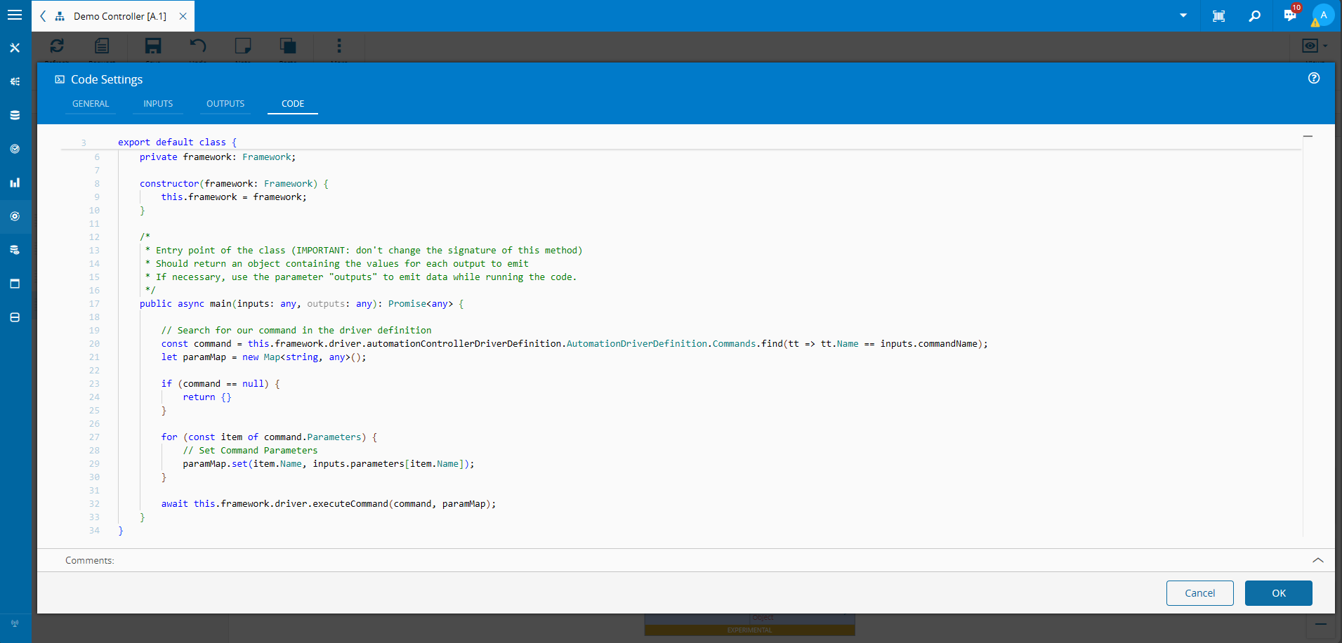 Code Task Execute Command