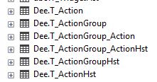 DEE Table Schema
