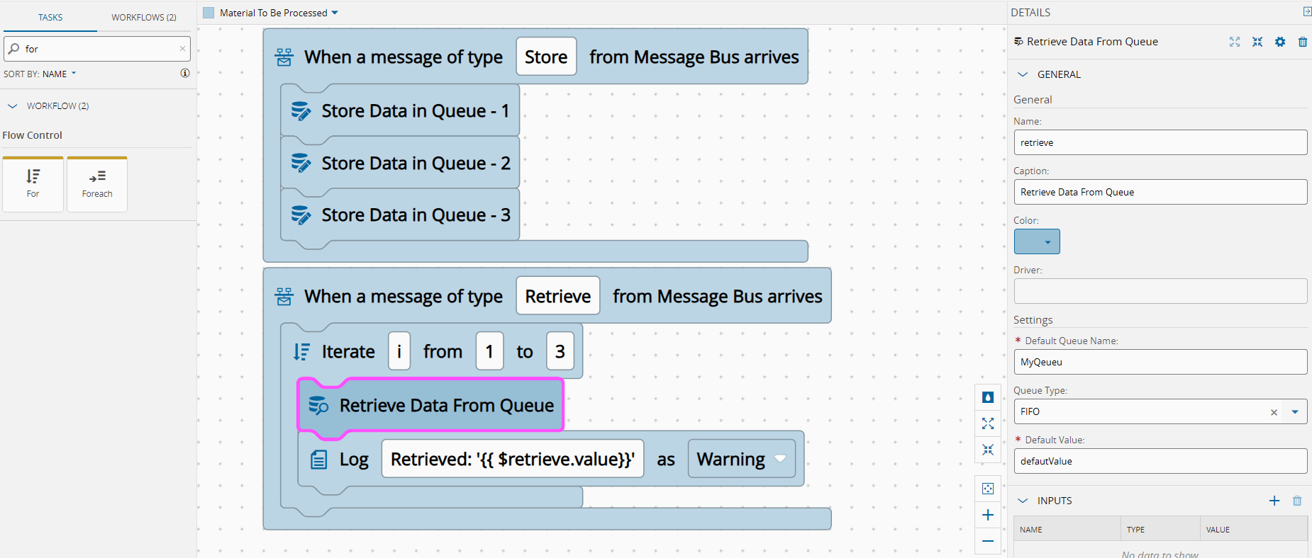 FIFO Workflow