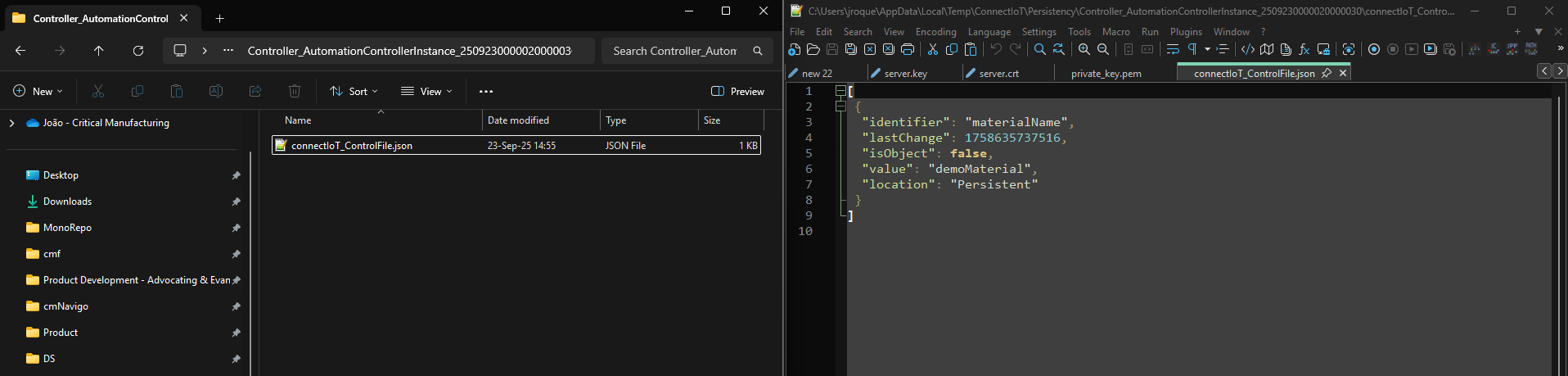 Stored Information File