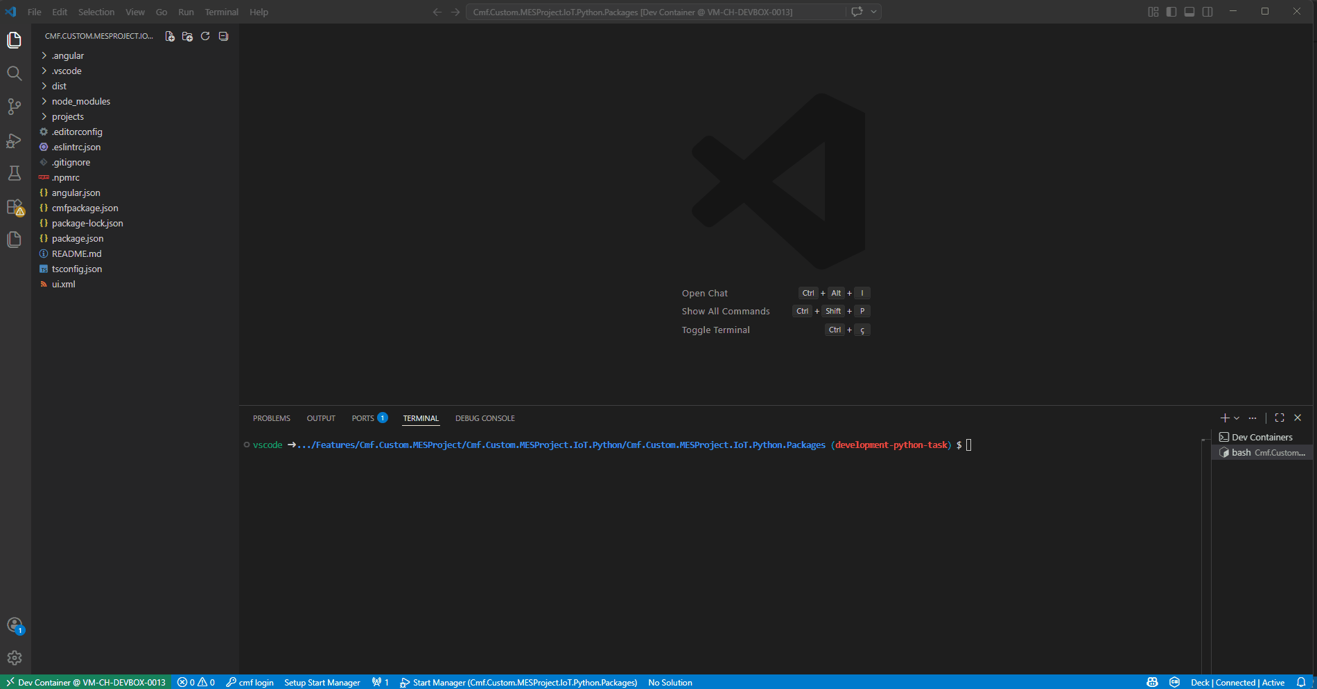 Setup Manager for Debug